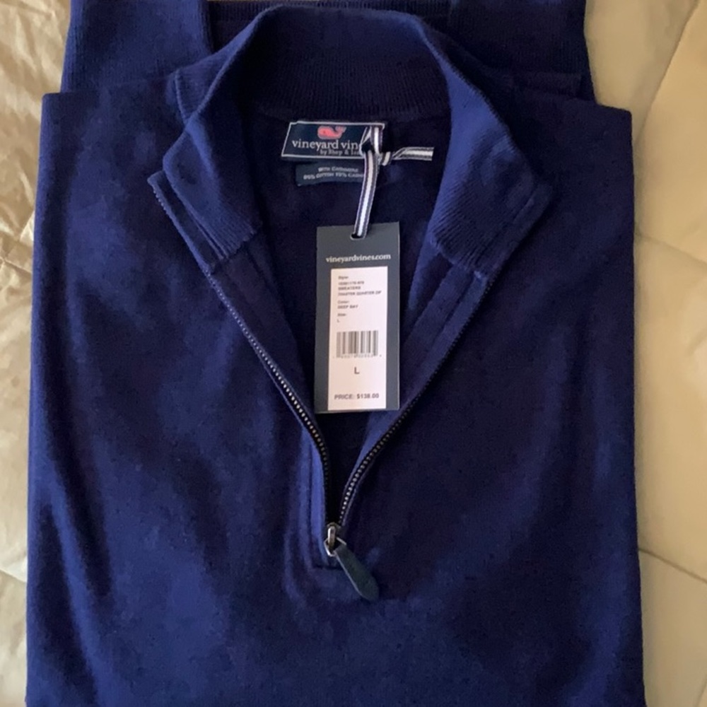 Mens Vineyard Vines Cotton and Cashmere sweater.  Brand New